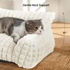 blunique blunique Cute Cat Couch Bed C Supportive & Fluffy