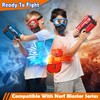 POKONBOY 4 Pack Tactical Mask for Kids, Safety Goggles Compatible