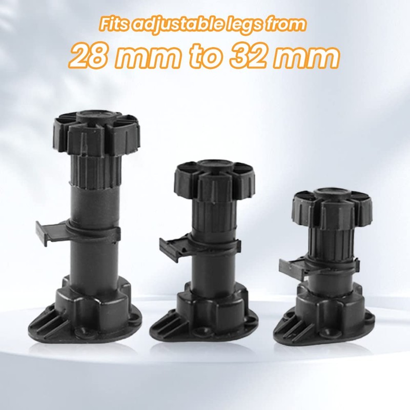 THATSRAD 20 x Kitchen Base Brackets Pedestal Clip Kitchen Pedestal