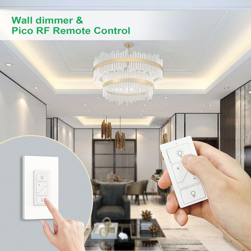 Light Switch, Smart Dimmer Switch with Wireless Remote Control, Single
