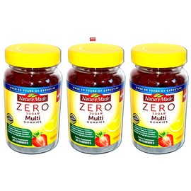 Nature Made Zero Sugar Multi Gummies Immune Support 90ct - Pack of 3=270 Gummies