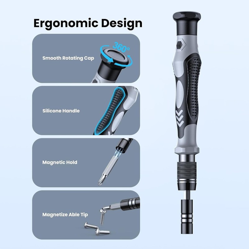 Precision Screwdriver Sets 132-Piece with 108 Magnetic Drill Bit Set
