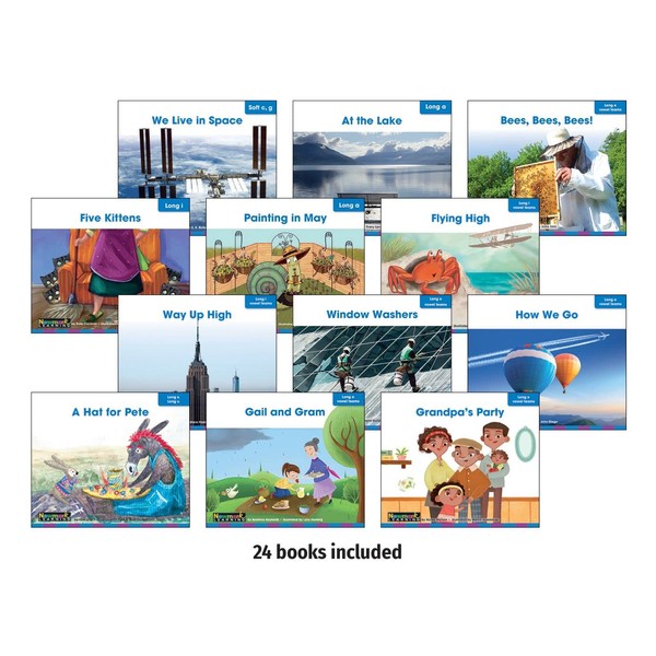 Decodable Readers Book Set: Long Vowels 24-Titles | Reading Age