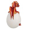 AB Tools Red Baby Dragon Egg Hatching Resin Fantasy Sculpture