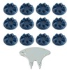 22PCS Screw-in Cricket Spikes with Spanner Blue Cricket Shoe Studs