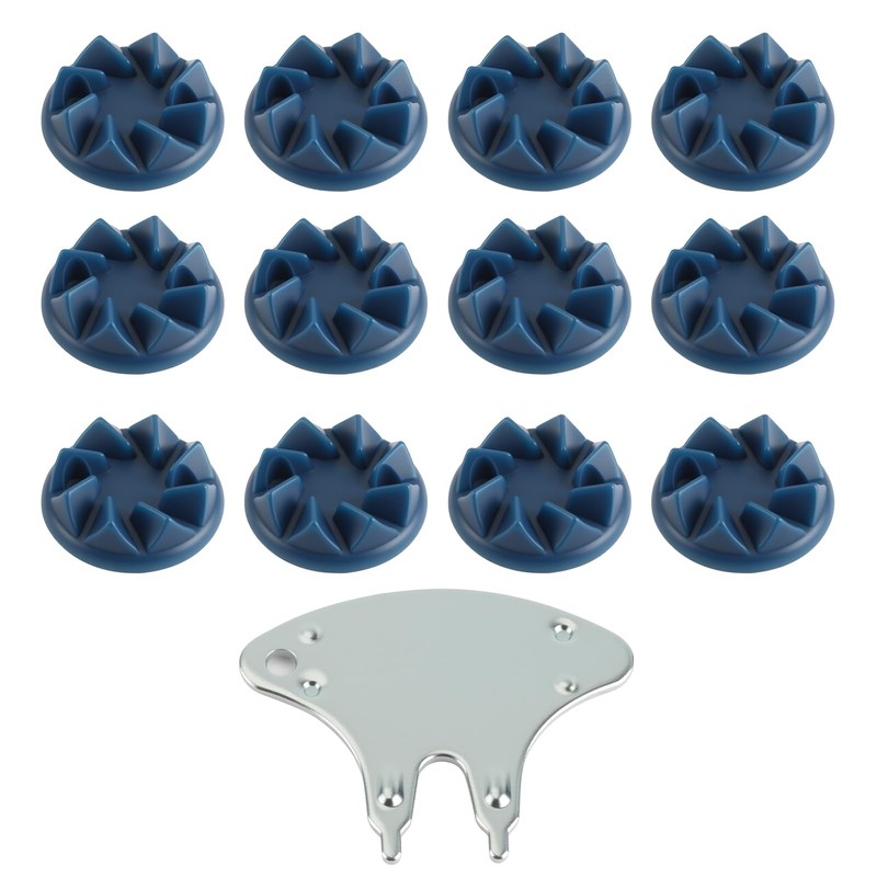 22PCS Screw-in Cricket Spikes with Spanner Blue Cricket Shoe Studs