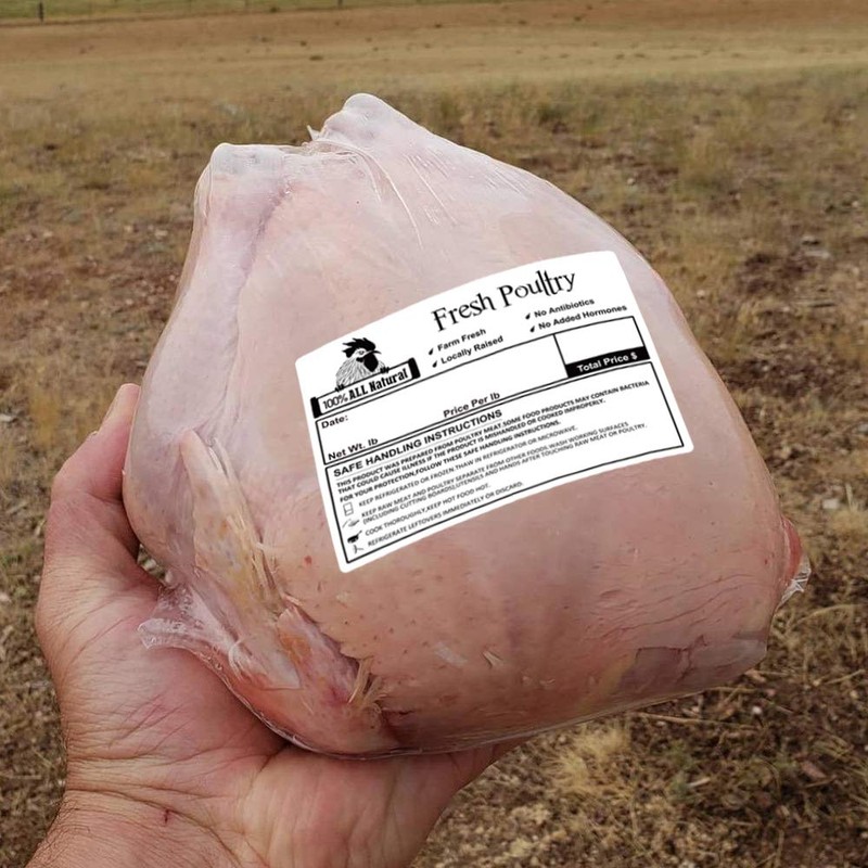 Morepack Poultry Freezer Labels, 50 Pcs 4x3 Inches