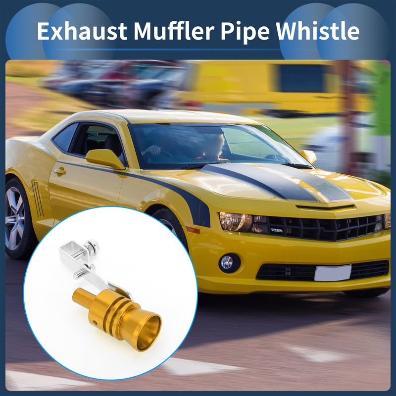 INFINAUTO Turbo Sound Muffler Pipe Whistle, Rear Tailpipe L Car