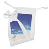 Ambesonne Seaside Fabric Pouch Set of 2, Summer Beach Cruise