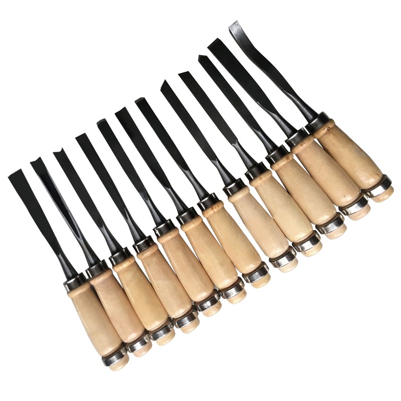 Wood Carving Chisel Set Polished Comfortable Hand Feel Practical Portable