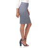 Rekucci Falda midi para mujer con ajuste cómodo, Azul Burbujas,
