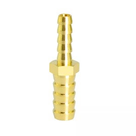 sashow Brass Hose Barb Reducer Fitting Adapter 3/8 Inch to 1/4 Inch Barb Hose ID