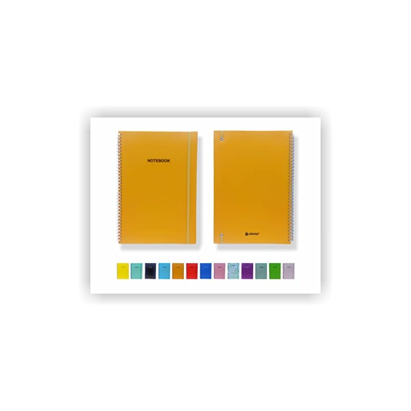 Ankush A5 Twinwire Wiro Bound Pastel Notebook Ruled Paper Pad