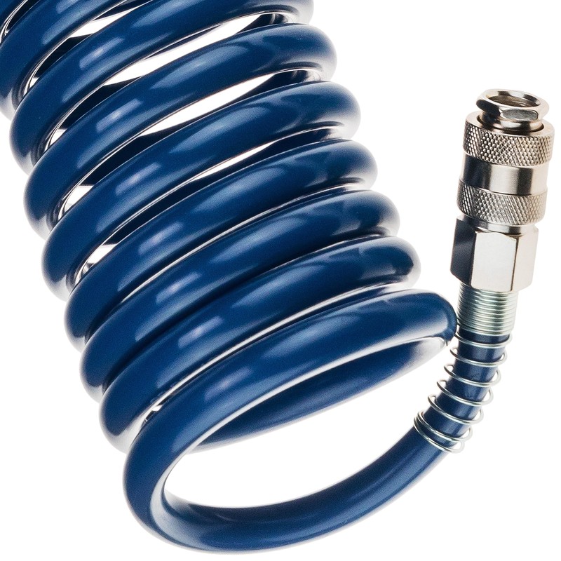 Compressed Air Hose SP-PE 5 m, Flexible Spiral Hose Diameter