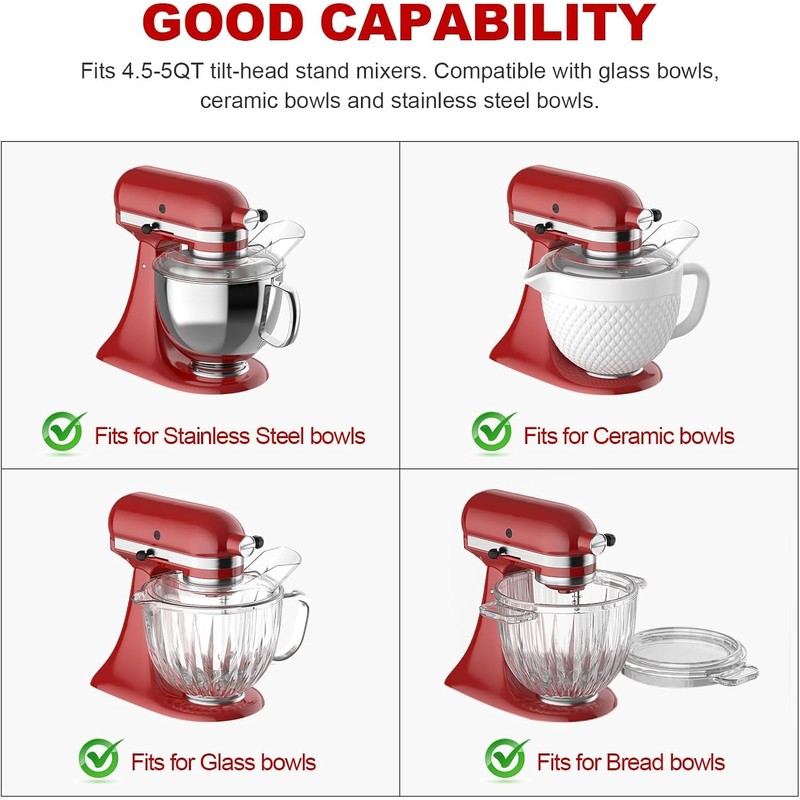 Splash Guard, Splash Guard Cover for Kitchen Aid Mixer Accessories,