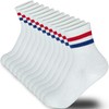 MARRON SMITH Calcetines de rayas para mujeres y hombres, 6