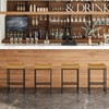 HOOBRO Bar Stools,25.4" Saddle Stools with PU Upholstery, Counter Height