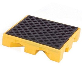 UltraTech - 1321 Drum Spill Cntnmnt Pallet, 1 Drum, 1.5k lb, Yellow