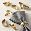 Cuff Brushed Gold Napkin Rings Set of 120, Modernist Napkin