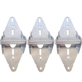 3 Set Garage Door Hinge #4-14 Gauge Steel with Galvanized Finish - Residential/Light Commercial Garage Door Replacement - Heavy Duty Hinge