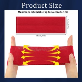 Newofview Pack of 8 Women's Sports Headband Elastic Hair Bands Summer Non-Slip Headbands Hair Band Hair Accessories for Sports Jogging Yoga Fitness Gym Workout