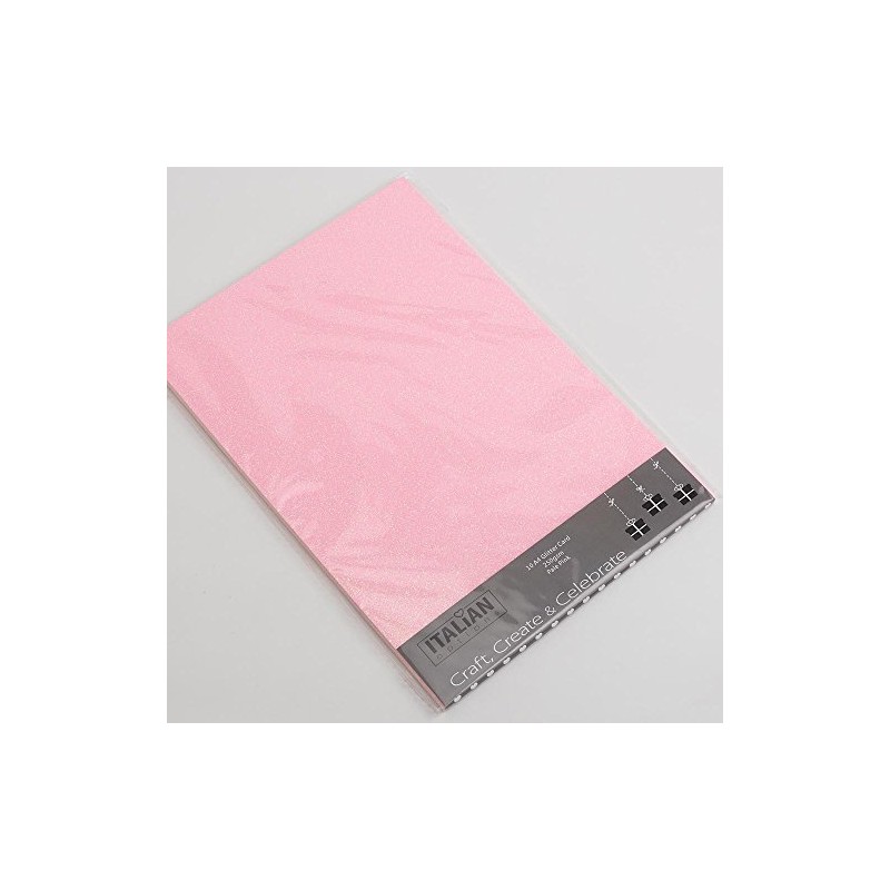 Italian Options 250GSM Non Shed Glitter Card Craft Paper 10