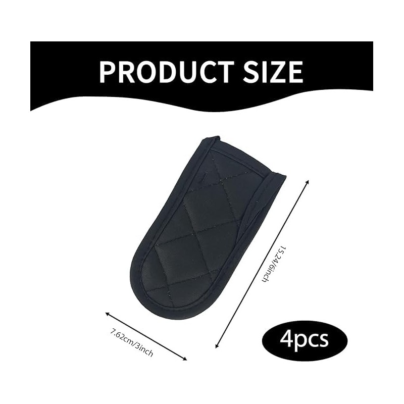 4 Pcs Cast Iron Handle Covers, Hot Pan Handle Sleeve