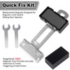 2-Pack Square Gate Magnet with Mounting Bracket & Wrench for