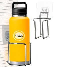 Skywin Large Cup, Water Bottle & Tumbler Holder Organizer (Adhesive Mount) – Heavy-Duty Stainless Steel Drink Holder for Boats, Trucks, Cars, RVs & Yachts, Fits Large Tumblers, Bottles & Cans