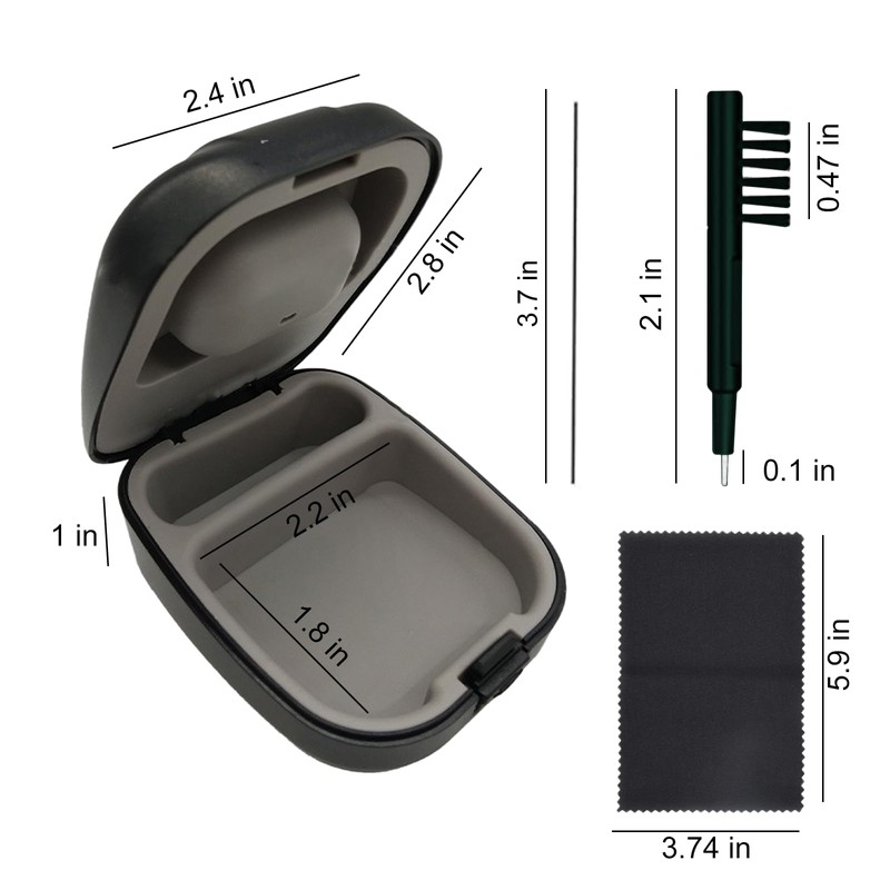 KGCGJVB Hearing Aid Case Hard Waterproof Travel Case Pocket Size