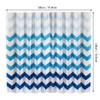 Polyester Floral Wave Shower Bath Curtain Thicken Waterproof Bathroom Curtain
