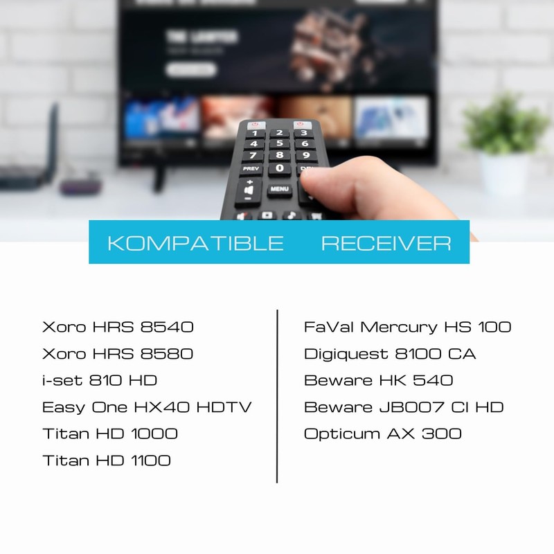 Original remote control for XORO HRS 8540 and other models