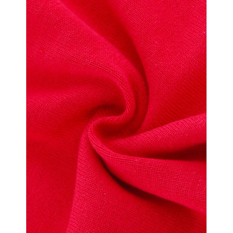 HahaNice Girls Long Sleeve Cardigans School Sweater 2Y-7Y, red