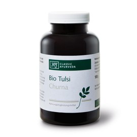 Classic Ayurveda Organic Tulsi Churna Powder - 100g - Traditional Ayurvedic Dietary Supplement from Ocimum Sanctum without Additives