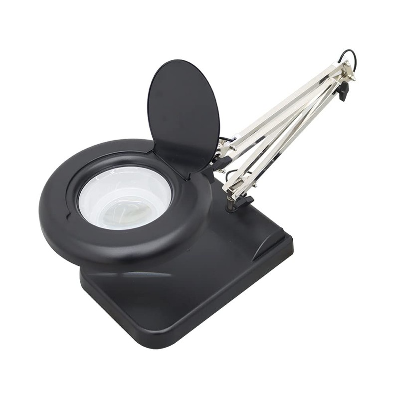 INTBUYING 110V 30X Magnifier Light Amplification LED Daylight Bright Magnifying