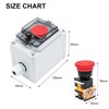 IP67 Button Switch Outdoor Waterproof Box Red Button Emergency Stop