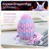 3D Printed DragonEgg, 12Inch Articulated DragonEgg with Dragon Inside, Adults