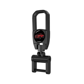 GUIILAN Metal Car Fob Key Chain with 2 Detachable Key Rings Car Key buckle Compatible with GMC 2500HD, Red, standard