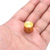 sourcing map 4 Pcs Aluminium Potentiometer Knobs, 1/4"(6mm) IDx5/8"(15mm) ODx1/2"(12.5mm)