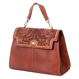 American Darling Briefcase Hand Tooled Genuine Leather Western Women Bag Handbag | Briefcase Bag | Briefcase for Women | Cute Briefcase Bag | Laptop Briefcase Bag