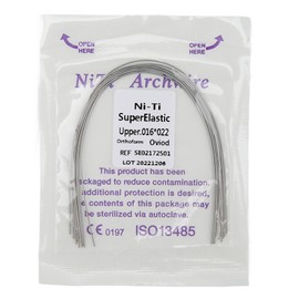 50pcs Braces Wire Full Hard Dental Orthodontic Ni Ti Spring Wire 0.016 X 0.022inch Lower
