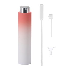 mulanfeng 8ML Travel Perfume Bottle Refillable, Empty Portable Travel Bottle Set, Portable Sprayer for Women & Men (Orange)
