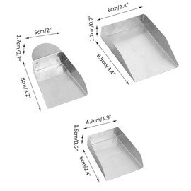 Lantuqib Mini Size Jewelry Scoop Shovel, 3PCS Gemstone Shovel, for Diamonds Gems Jewelry Metal Particles