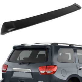 ECCPP Rear Roof Window Spoiler Wing with 3rd Brake Light ABS fit for 2008-2022 For Toyota For Sequoia Roof Spoiler Matte Black Rear Roof Spoiler