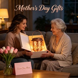 Mother Day Gifts for Mom,Outdoor Hanging Solar Lantern Waterproof Outside Metal Openwork Butterfly Pattern Landscape Lights for Porch Garden Yard Patio Pathway Decor Birthday Gifts for Women