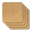 Thirsty Rhino Indah, Cork Coaster With Fiberboard Back, Natural Cork