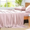 NATUREFIELD 4Pcs Cooling Sheets Set Full Size Rayon Derived from