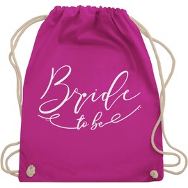 Shirtracer - Gym Bag Backpack - Hen Party Women - Bride to be with Line, 2 Fuchsia, Unit size