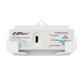 Free Thought Designs EZ Pass Holder | Fastrak Holder | Both New and Old (See description for sizes) - 1 Pack - WHITE - Toll Road Transponder