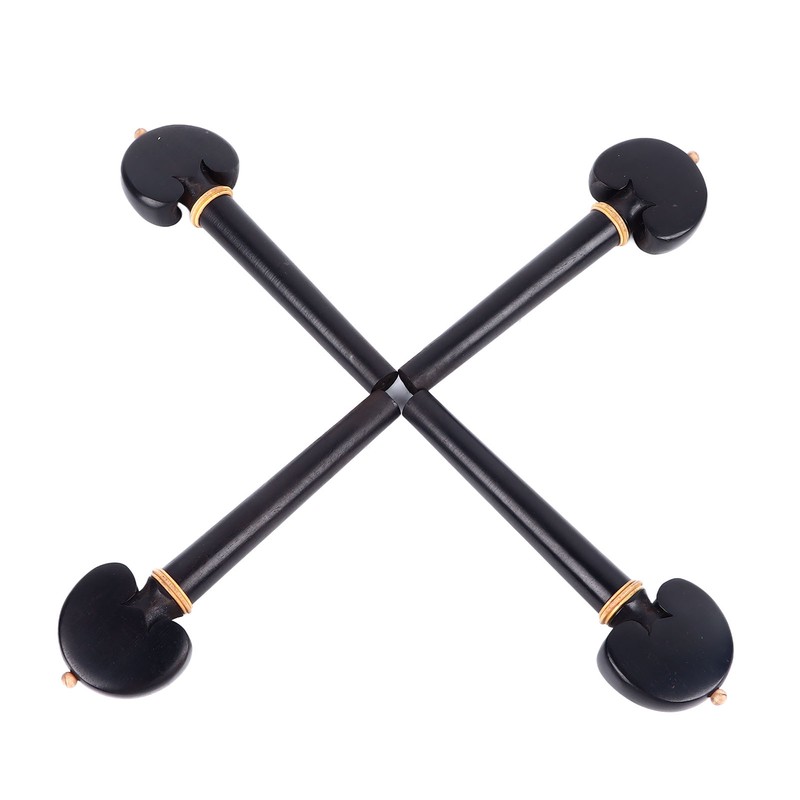 4Pcs Cello Tuning Pegs Smooth Fine Adjustment Ebony Wood Orchestral